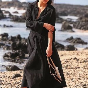 Free People Monika Shirt Dress - XS - Black